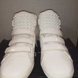 Aldo spike shoes size 9 all white